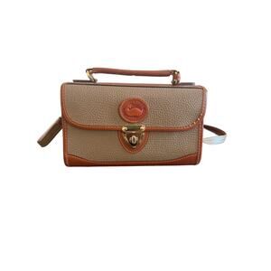 Vintage Dooney & Bourke All Weather Leather Crossbody Satchel Bag